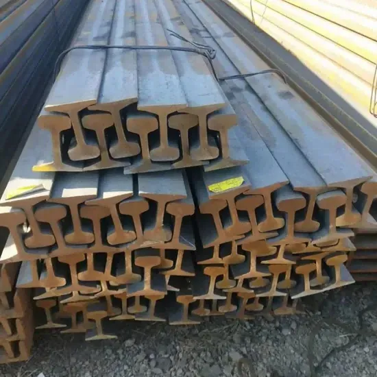 Rheilffordd dur carbon 18kg golau mwyngloddio