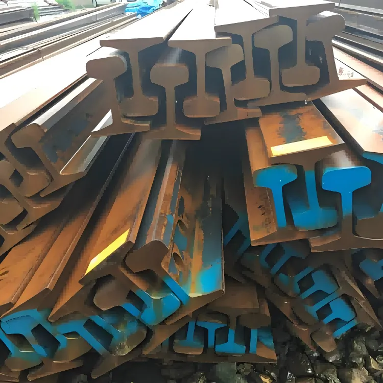 Rheilffordd ddur Qu70 ar gyfer mwyngloddio a chraen