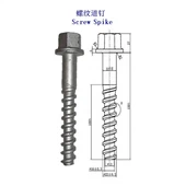 Pigyn sgriw ss35 rheilffordd